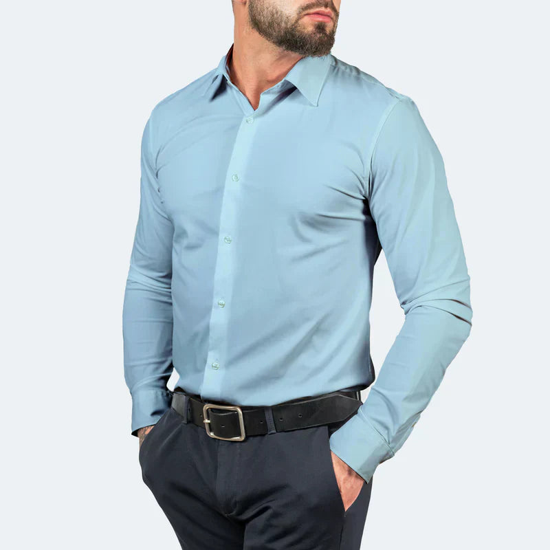 Men's Premium Dress Shirt with Tailored Fit