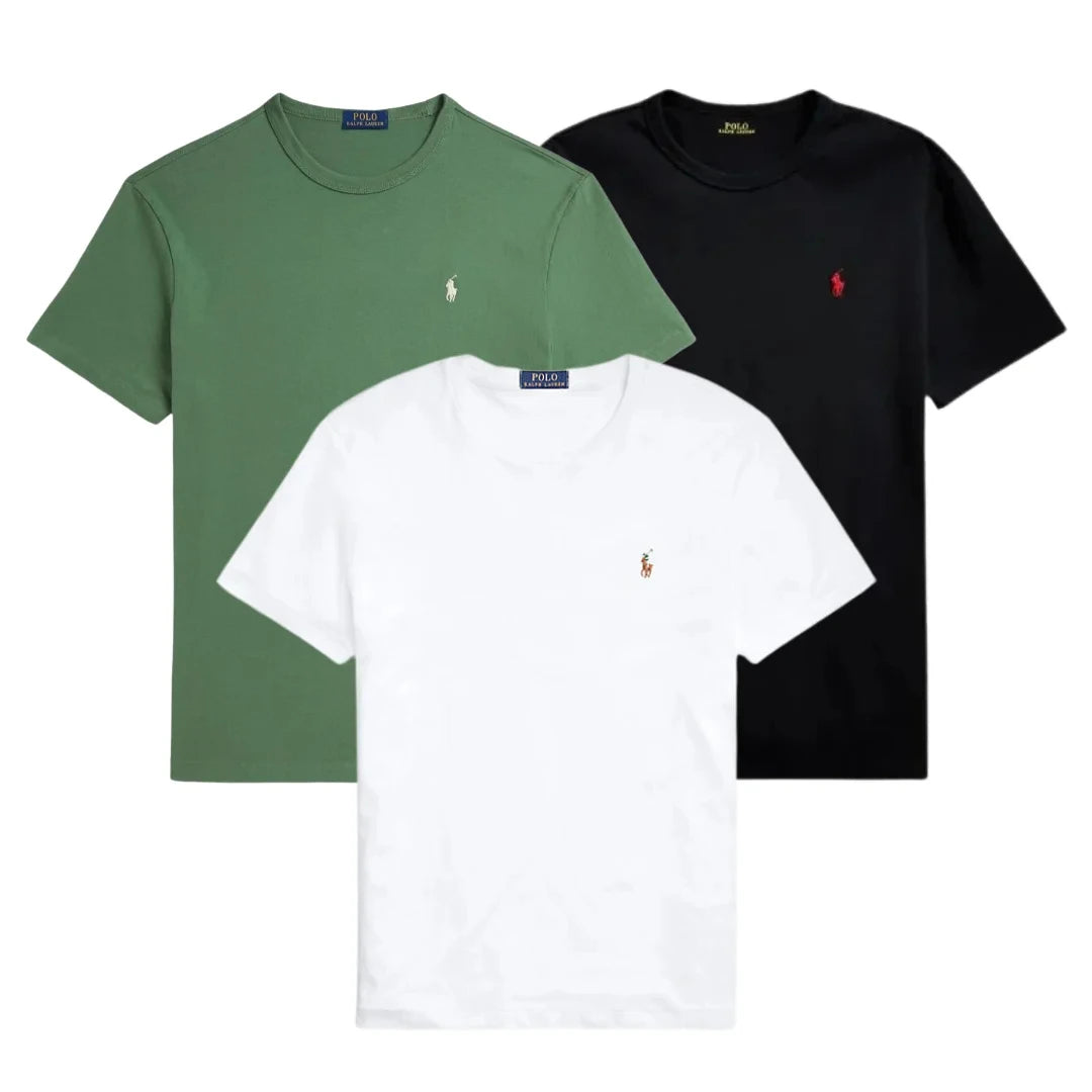 3 PACK – MEN'S SLIM FIT COTTON T-SHIRTS