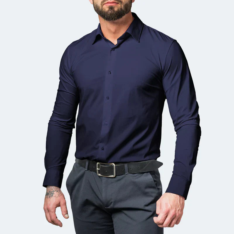 Men's Premium Dress Shirt with Tailored Fit