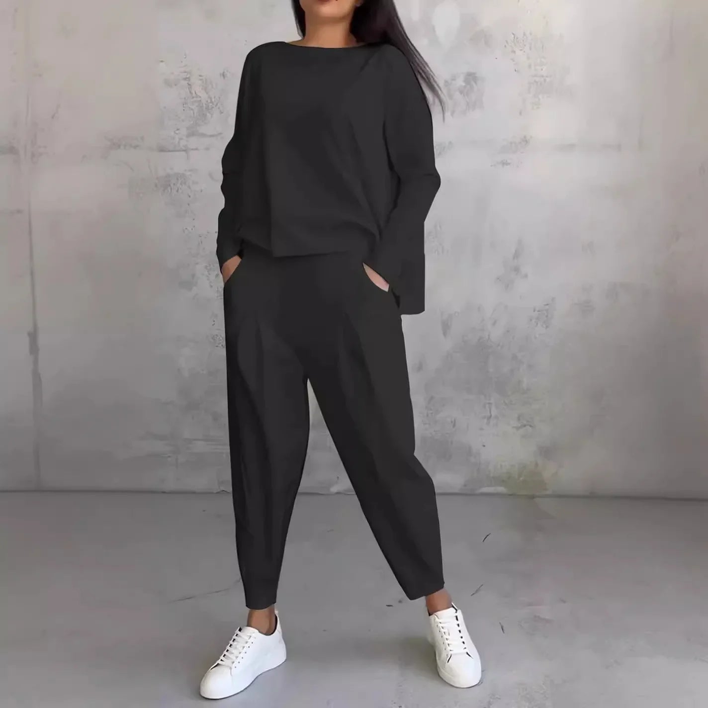 Modern Comfort Set: Long-sleeved top + Pants