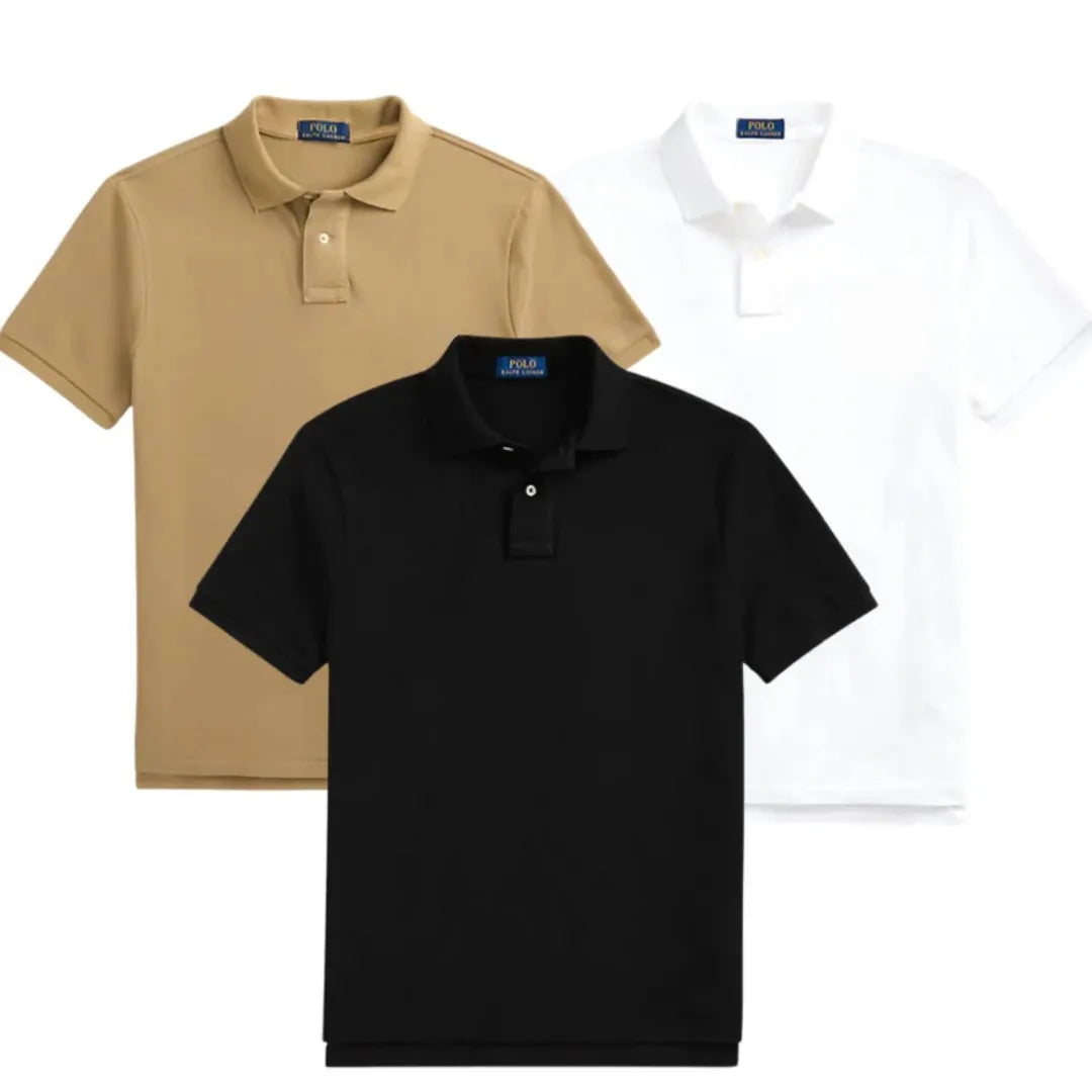 BUY 1, GET 3 – PIQUÉ COTTON POLO SHIRT SET