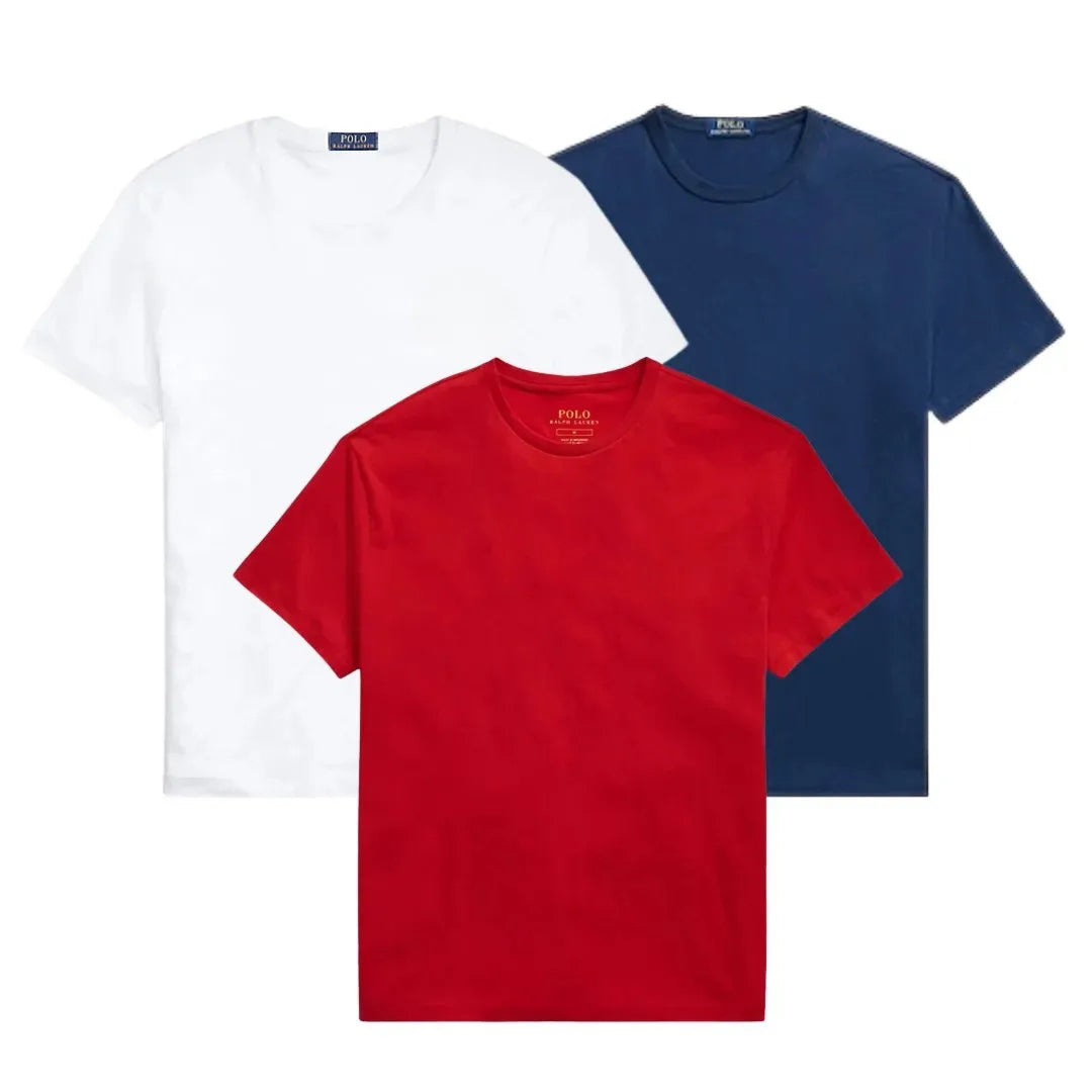 3 PACK – MEN'S SLIM FIT COTTON T-SHIRTS