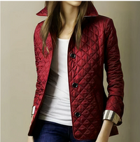 Women's Evelyn Jacket in Premium Cotton with a Refined Finish - Red / S