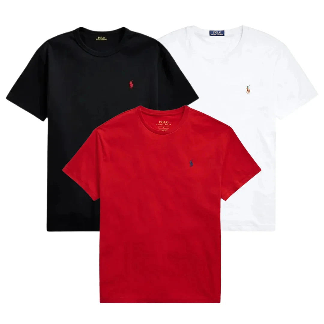 3 PACK – MEN'S SLIM FIT COTTON T-SHIRTS