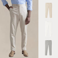 BUY 1 GET 3 – COMFORT LINE CHINO TROUSERS SET - BEIGE • WHITE • GRAY / S