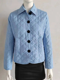 Women's Evelyn Jacket in Premium Cotton with a Refined Finish - Blue / S