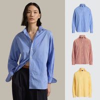 BUY 1, GET 3! CLASSIC STRIPED SHIRT - Blue - Red - Yellow / S