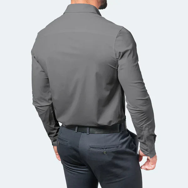 Men's Premium Dress Shirt with Tailored Fit