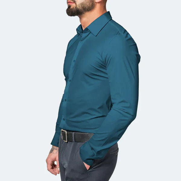 Men's Premium Dress Shirt with Tailored Fit